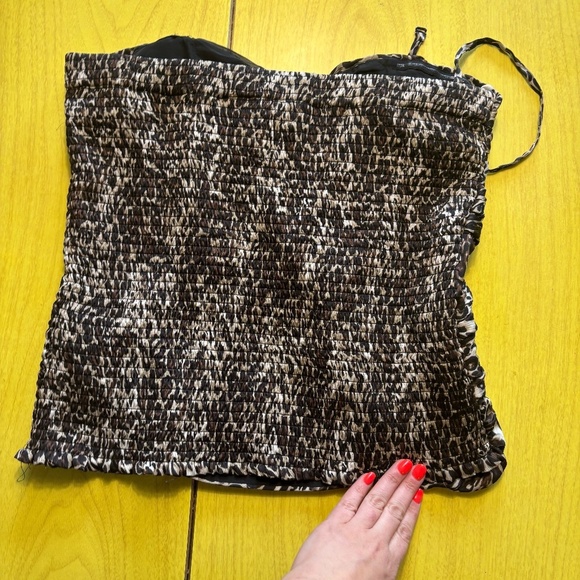 Leopard bustier / halter y2k top - Picture 2 of 5